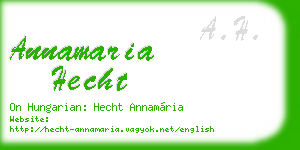 annamaria hecht business card