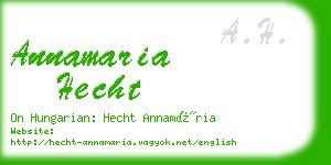 annamaria hecht business card